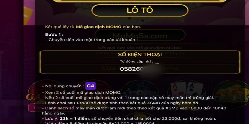 188BET Hướng Dẫn Người Mới Cách Chơi Tài Xỉu Qua Momo